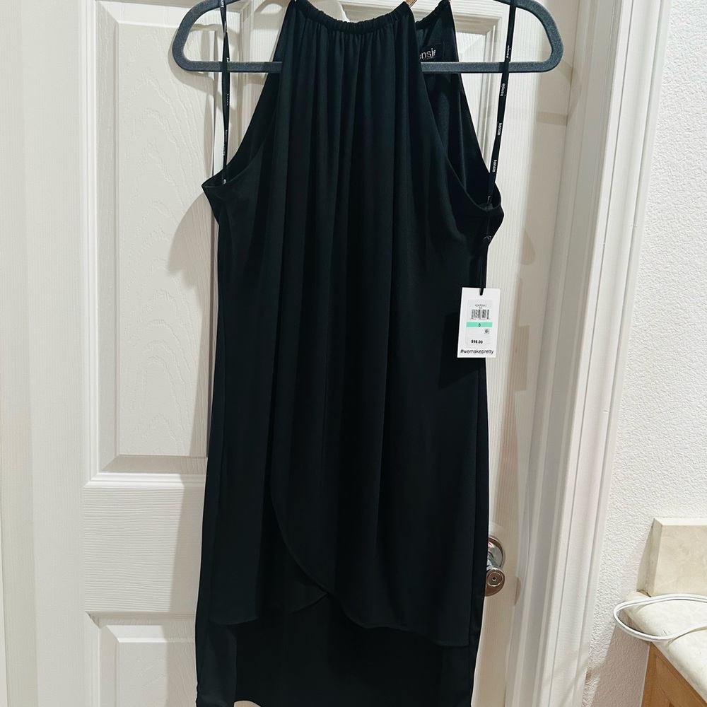 Kensie Black Halter Sheath Dress for Cocktail